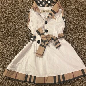 NEW Burberry London Toddler Plaid Dress, Size 2